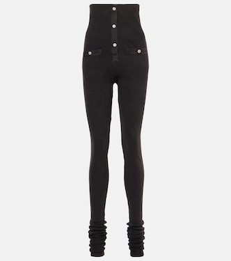 Leggings in misto cotone a vita alta | The Attico