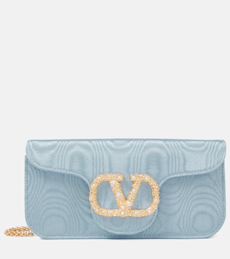 Locò Mini embellished moiré clutch | Valentino Garavani