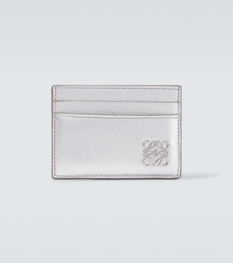 Anagram metallic leather card holder | Loewe