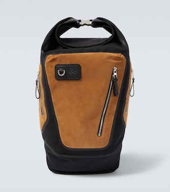 Flex canvas and suede backpack | Loewe