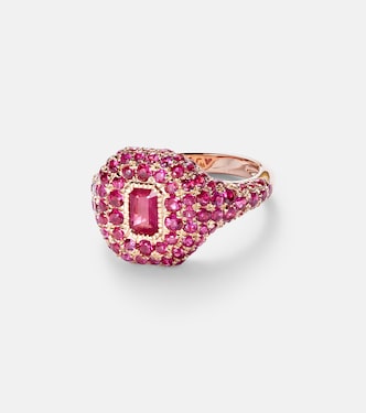 Bague en or rose 18 ct et rubis | Shay Jewelry