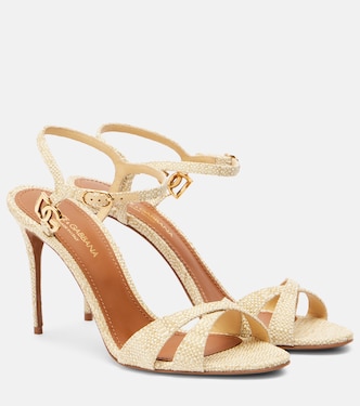 Raffia-effect sandals | Dolce&Gabbana