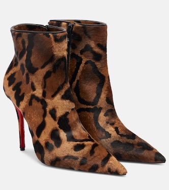 Miss Z 100 카프 헤어 앵클 부츠 | Christian Louboutin