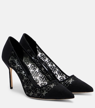 Pumps Capcour 90 in pizzo | Manolo Blahnik