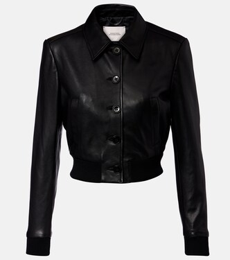 Chaqueta cropped Sleek Statement de piel | Dorothee Schumacher