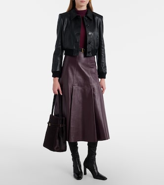 Chaqueta cropped Sleek Statement de piel | Dorothee Schumacher