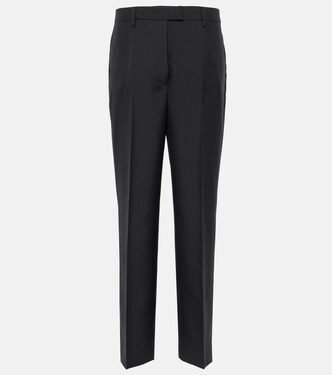Pantalon droit à taille mi-haute | Prada