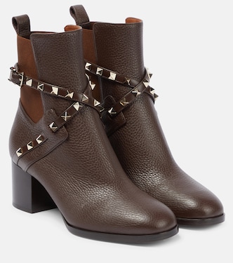 Rockstud leather ankle boots | Valentino Garavani