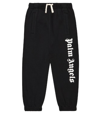 Logo-printed cotton jersey sweatpants | Palm Angels Kids