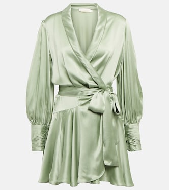 Silk satin minidress | Zimmermann