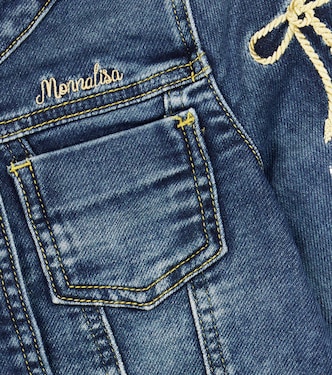 Giacca di jeans con ricamo | Monnalisa