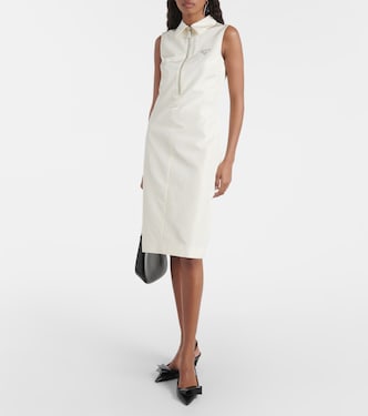 Abito midi in misto seta | Prada