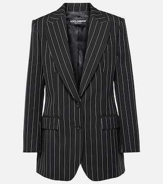 Blazer gessato in lana vergine | Dolce&Gabbana