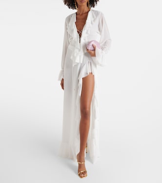 Vestido largo Bellen con volantes | Bananhot