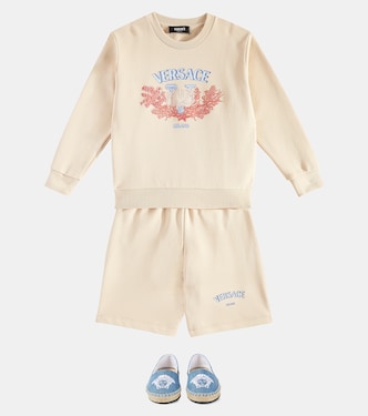 Shorts Barocco de jersey de algodón | Versace Kids