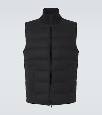Silk and cashmere puffer vest | Herno
