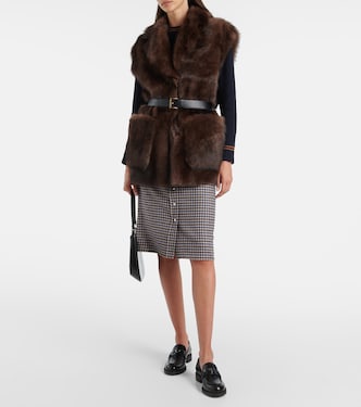 Shearling vest | Prada