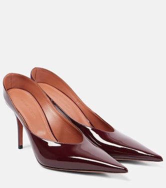 Mules Anok 90 aus Lackleder | Amina Muaddi
