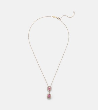 Halskette aus 18kt Gelbgold mit Diamanten und Saphiren | Suzanne Kalan