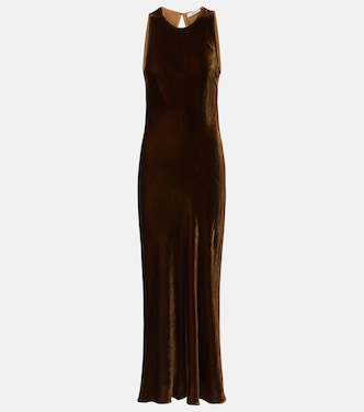 Maxikleid Valencia aus Samt | Asceno