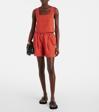 Zurich linen shorts | Asceno