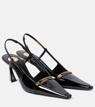 Jacqueline patent leather slingback pumps | Saint Laurent