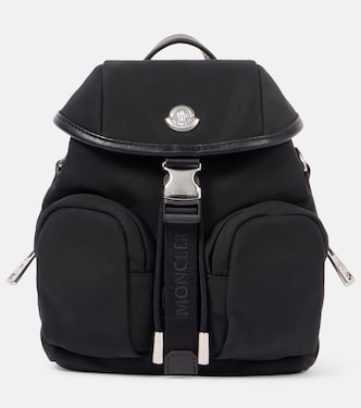 Trick Mini leather-trimmed crossbody bag | Moncler