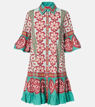 Choux printed cotton poplin shirt dress | La DoubleJ