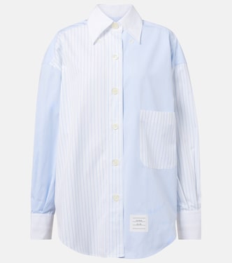 Pinstripe cotton poplin shirt | Thom Browne