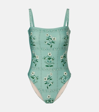 Durazno Ceiba floral swimsuit | Agua by Agua Bendita
