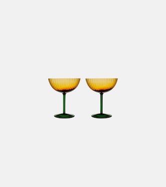 Set of 2 champagne coupe glasses | La DoubleJ