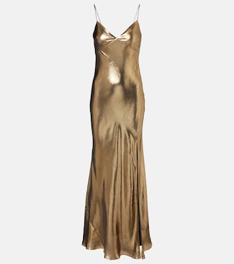 Satin maxi dress | Self-Portrait