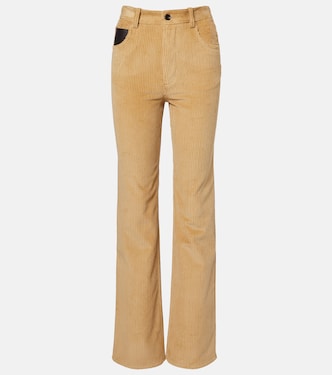Cotton corduroy flared pants | Bottega Veneta