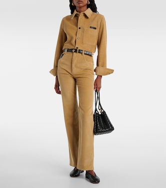 Cotton corduroy flared pants | Bottega Veneta