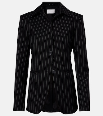 Rive striped wool-blend gabardine blazer | Sportmax