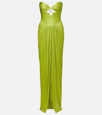 Stephanie metallic silk tulle gown | Maria Lucia Hohan