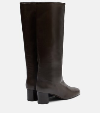 Downtown leather knee-high boots | Toteme