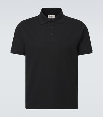 Cotton-blend polo shirt | Saint Laurent