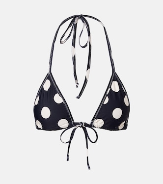 Emma polka-dot bikini top | Montce