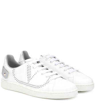 Valentino Garavani BACKNET leather sneakers | Valentino Garavani