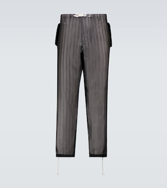 Pantalones de rayas con cordón | Maison Margiela