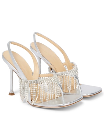 Embellished leather thong sandals | Magda Butrym