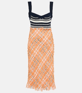 Patterned cotton-blend midi dress | Marni