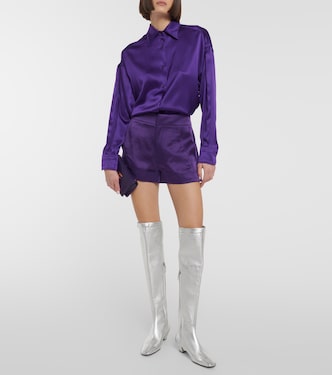 Metallic over-the-knee boots | Tom Ford