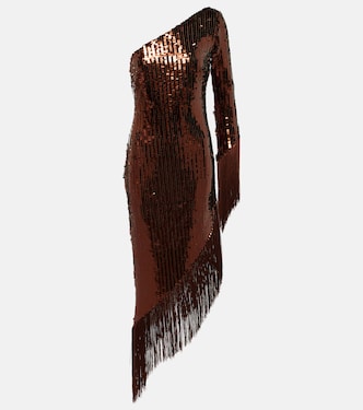 Vestido Aventador Disco con lentejuelas y flecos | Taller Marmo