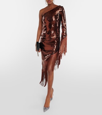 Vestido Aventador Disco con lentejuelas y flecos | Taller Marmo