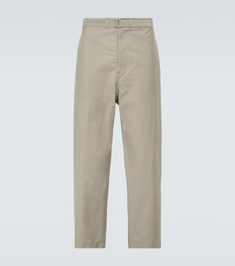Pantalones tapered de mezcla de algodón | Lemaire