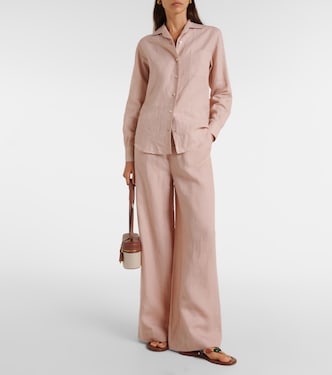 Weite Hose Graysen aus Leinen | Loro Piana
