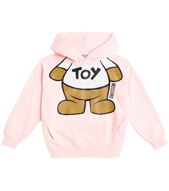 Felpa Teddy Bear in cotone con cappuccio | Moschino Kids