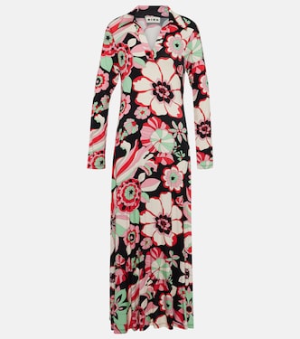 Vestido midi Tillie de jersey floral | Rixo
